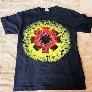 Vintage Red Hot Chili Peppers Graphic Tee Size Small Black